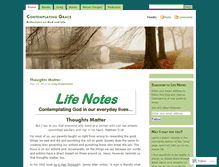 Tablet Screenshot of contemplatinggrace.com